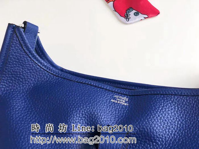 愛馬仕Hermes伊芙琳 Evelyne 原版牛皮單肩斜挎包 男女同款 0AM1291